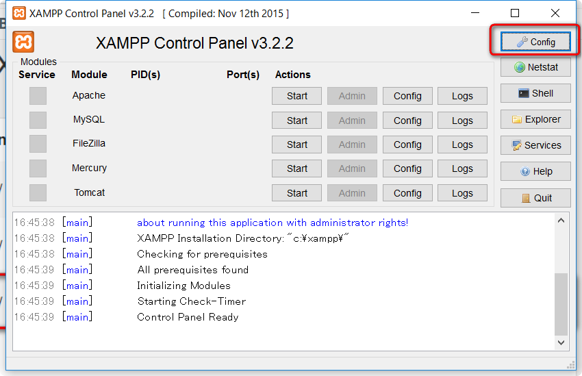 XAMPP Config